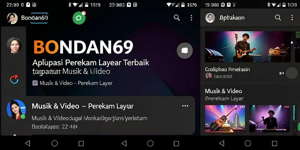 Antarmuka BONDAN69 menampilkan fitur perekaman layar yang user-friendly.