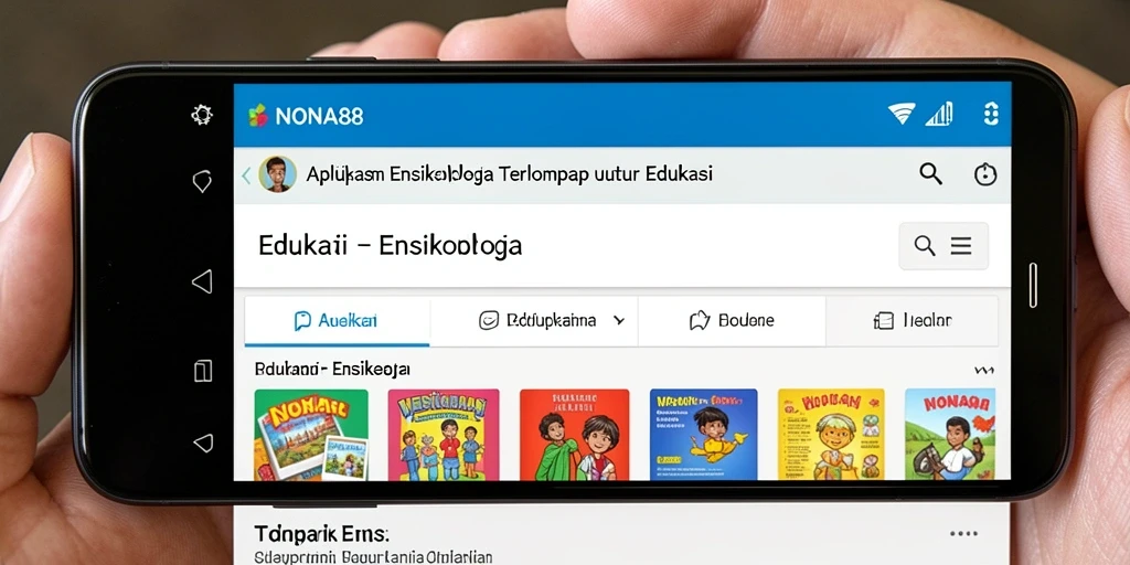 Antarmuka aplikasi NONA88 yang intuitif dan informatif.