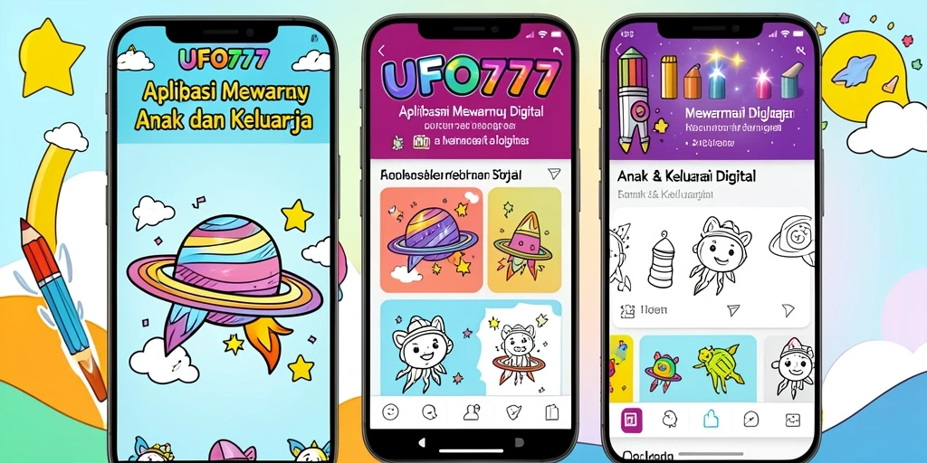 Antarmuka UFO777 yang intuitif untuk mewarnai digital.