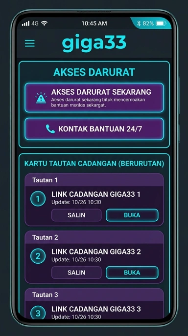 Tampilan link alternatif giga33
