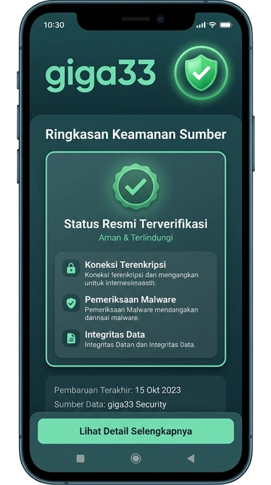 Tampilan kanal resmi giga33